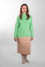 Load image into Gallery viewer, Camel Ribbed Skirt
