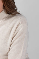 Load image into Gallery viewer, Oatmeal Polo Neck
