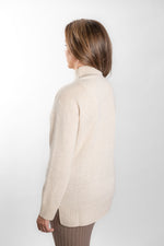 Load image into Gallery viewer, Oatmeal Polo Neck
