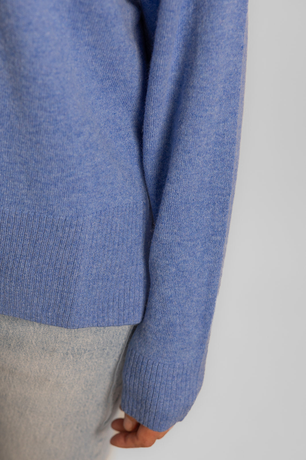 Blue Crew Neck Jumper