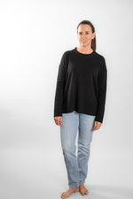 Load image into Gallery viewer, Black Crew Neck Jumper
