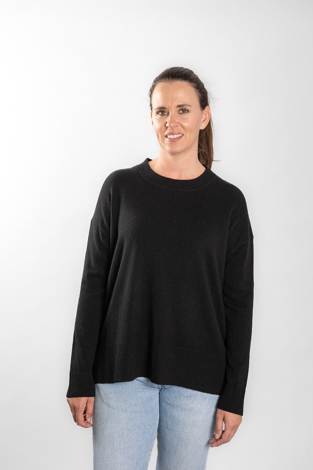 Black Crew Neck Jumper