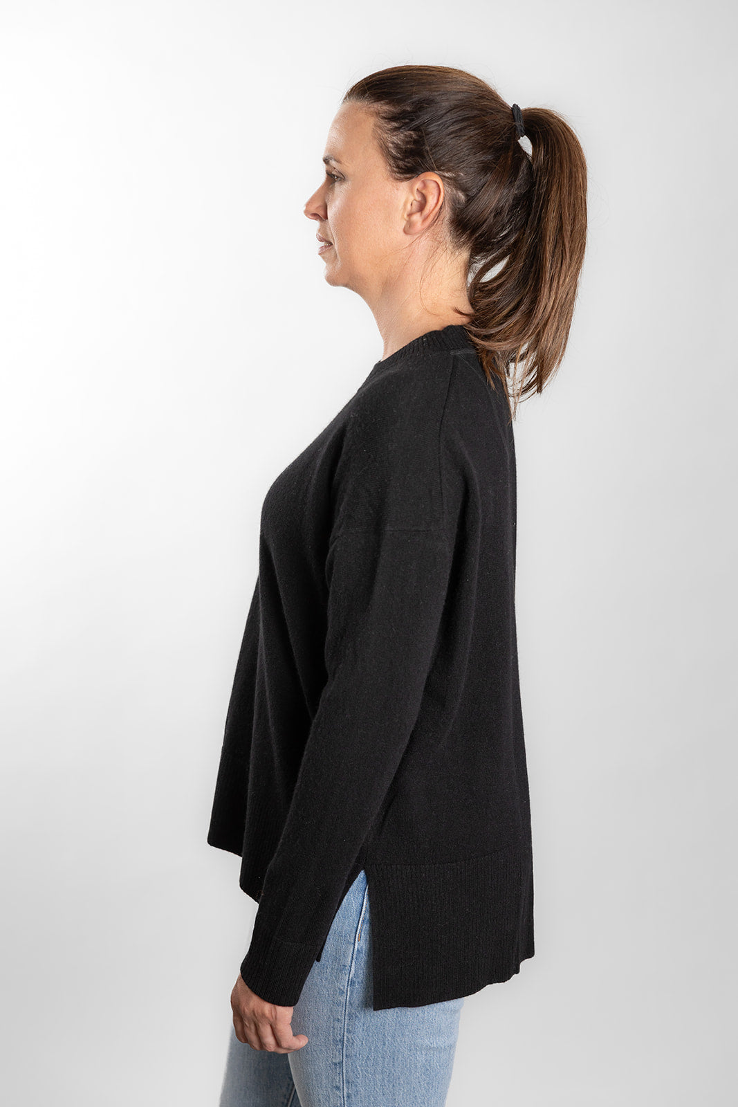 Black Crew Neck Jumper