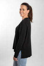 Load image into Gallery viewer, Black Crew Neck Jumper
