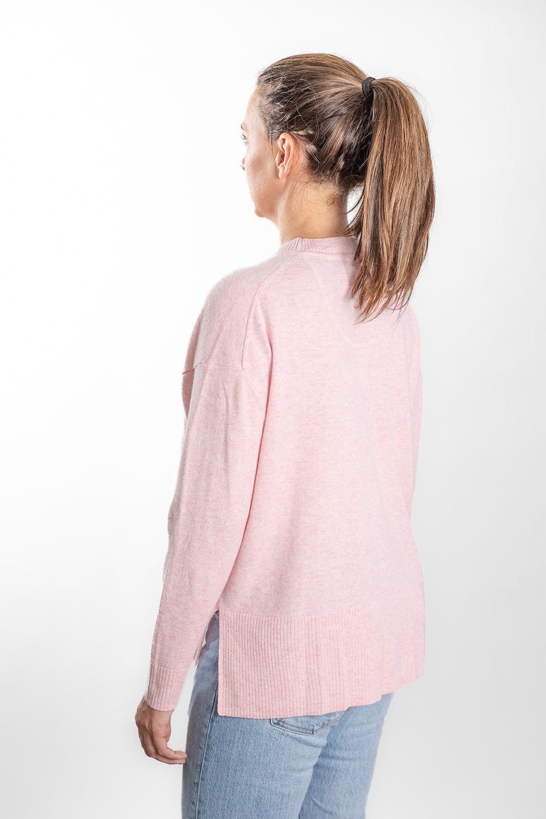 Baby Pink Crew Neck Jumper