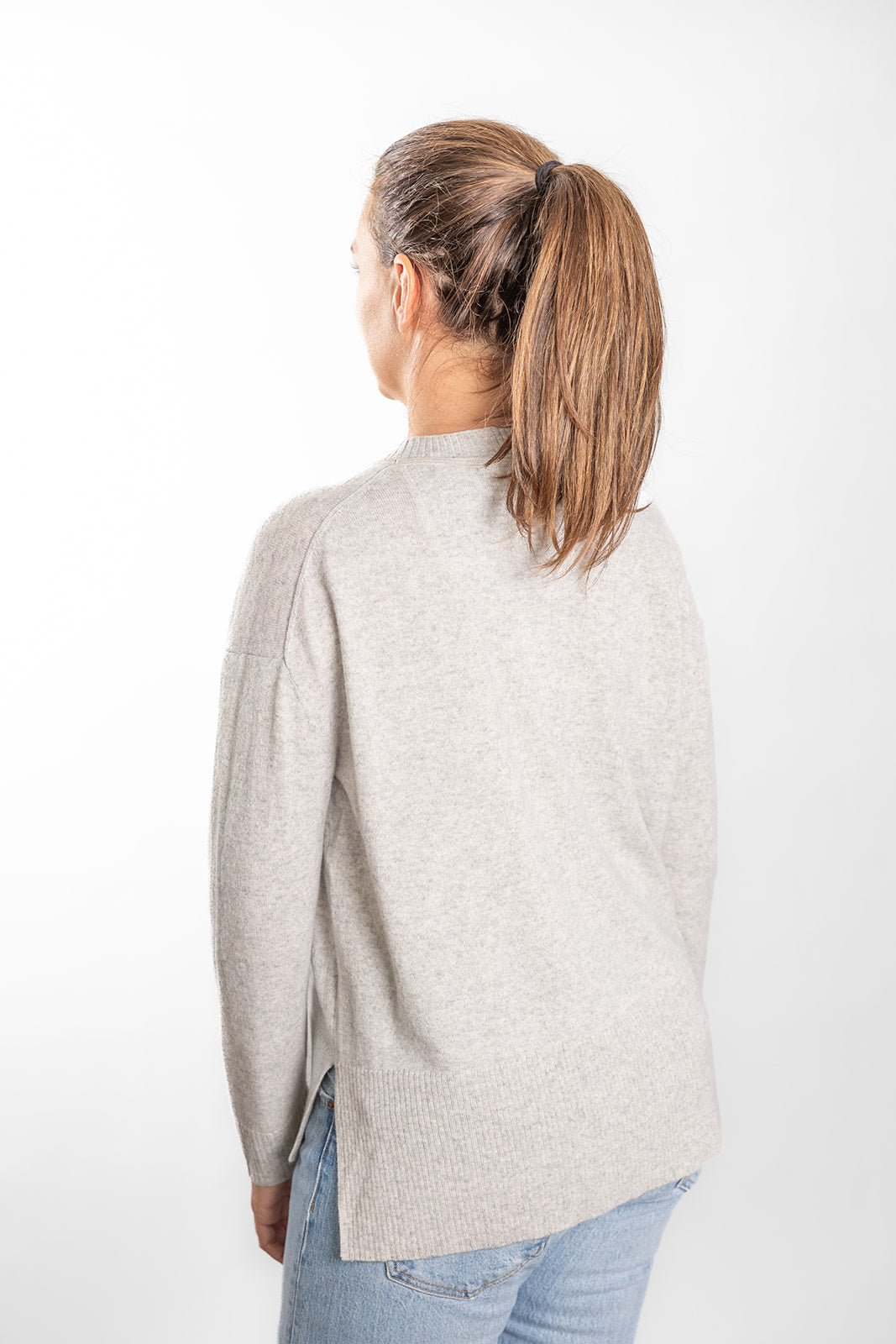 Grey Crew Neck Jumper