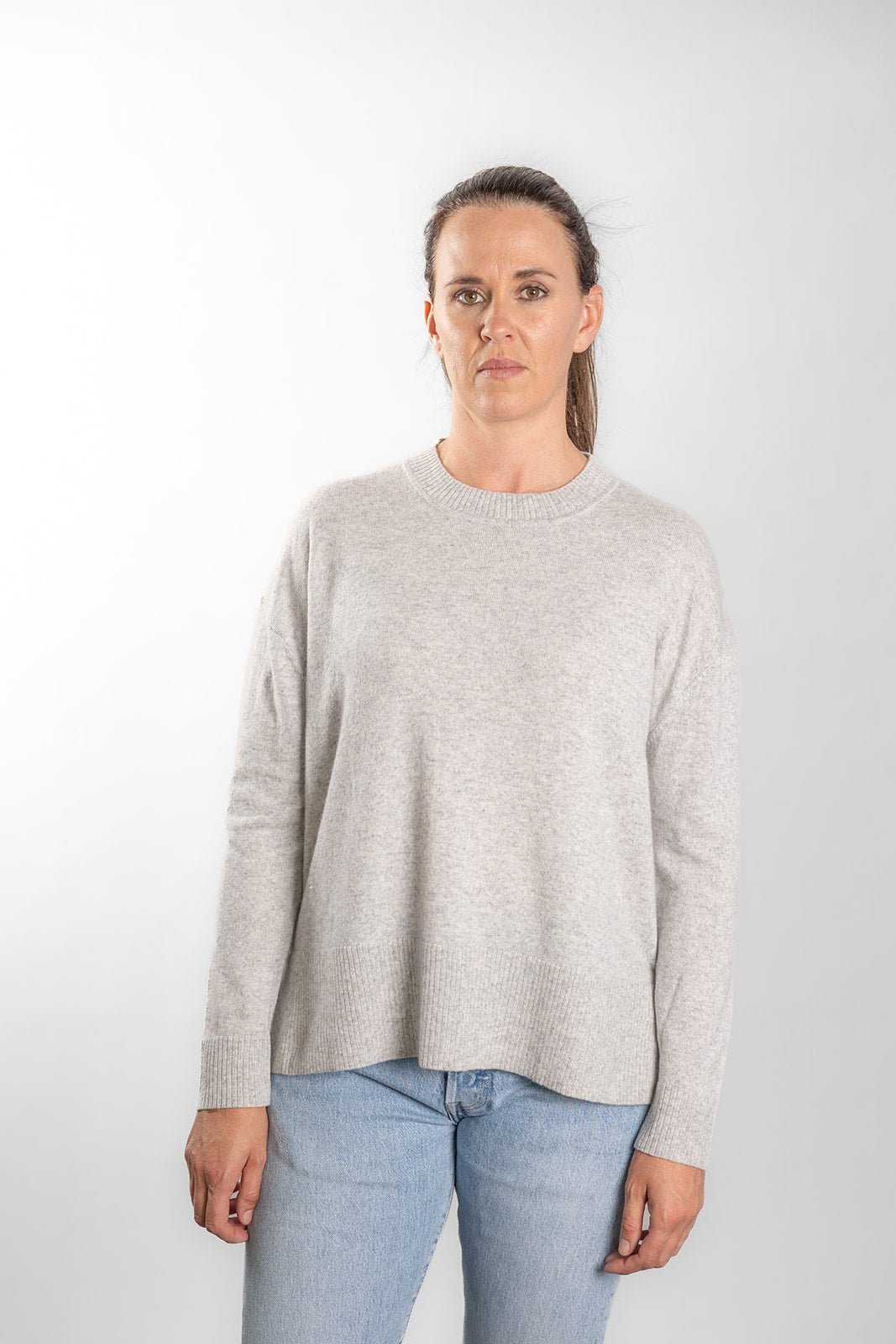 Grey Crew Neck Jumper