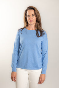 Blue Cotton Cashmere Swing