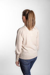 Oatmeal Bell Sleeve Crew