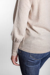 Oatmeal Bell Sleeve Crew