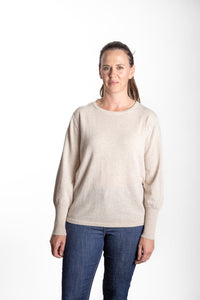 Oatmeal Bell Sleeve Crew