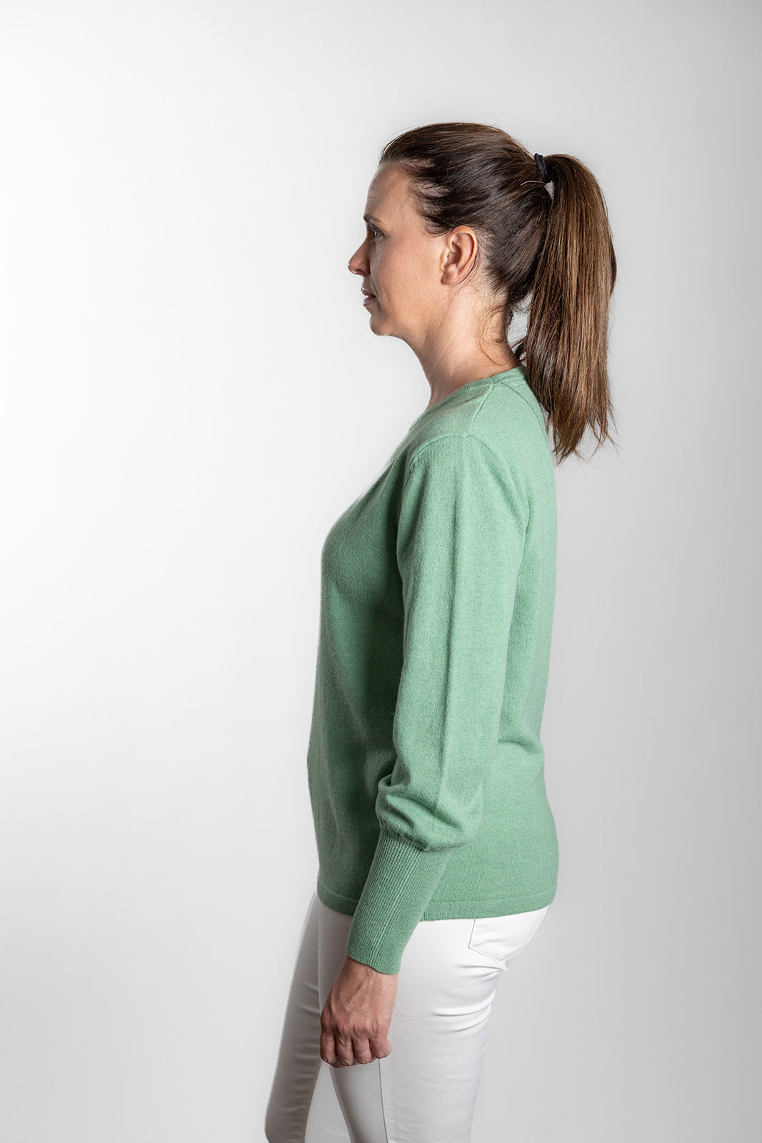 Mint Green Bell Sleeve Crew