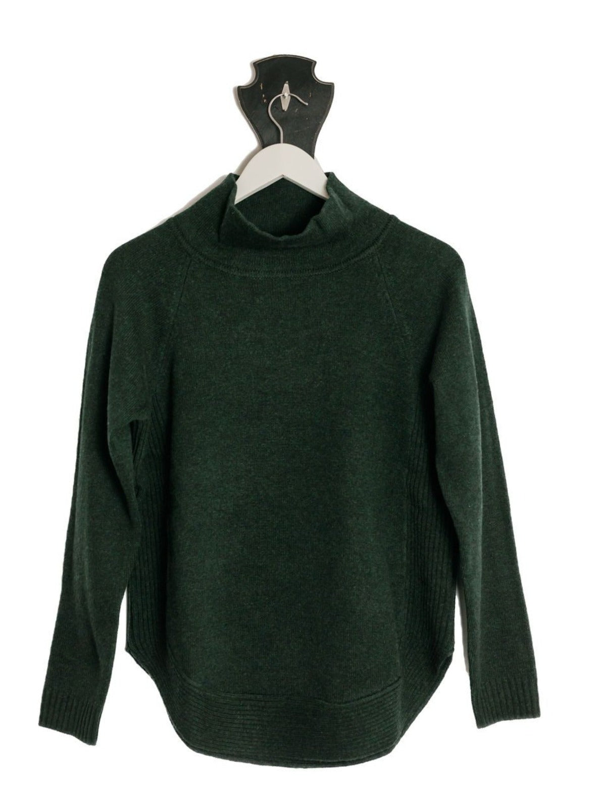 Forest Green Funnel Neck Jumper